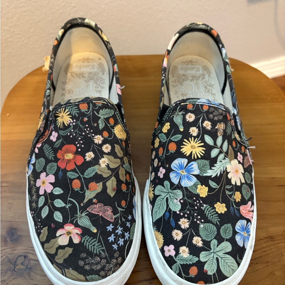 Floral Slip-On Sneakers